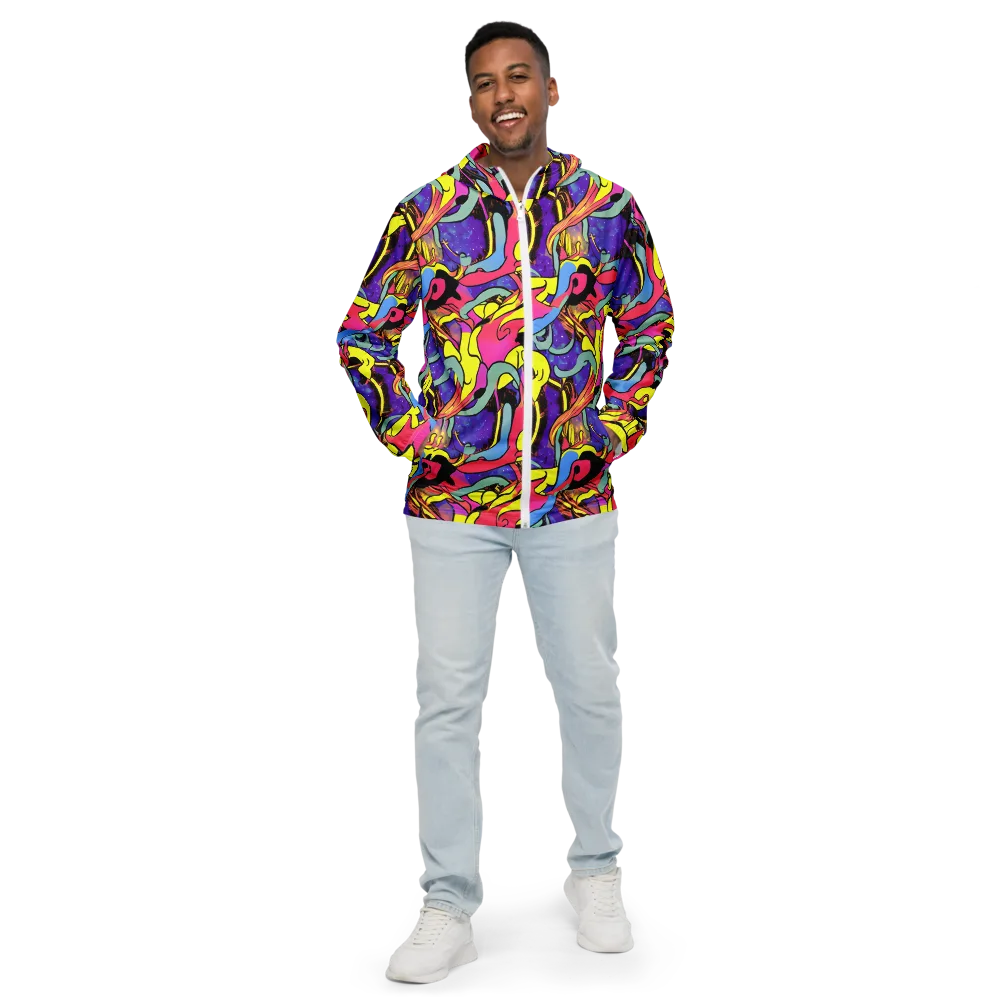 Pop Inferno on Men's Windbreaker — Front