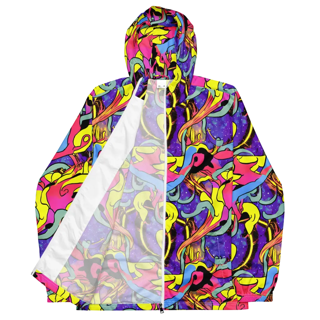 Pop Inferno on Men's Windbreaker — Front