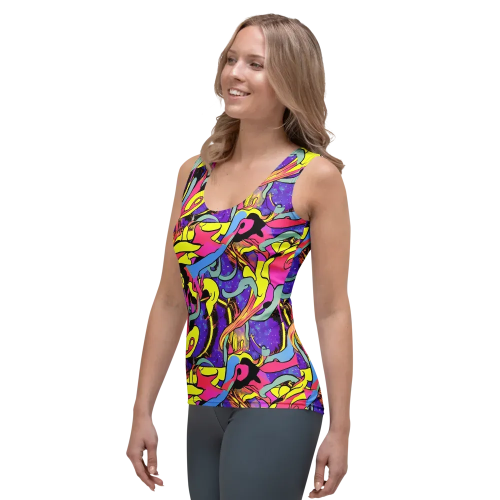 Pop Inferno on Women's Tank Top — Left Front