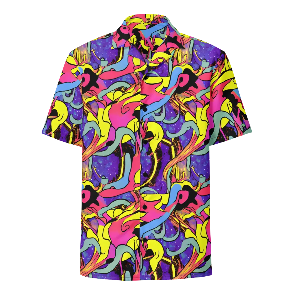 Pop Inferno on Button Shirt — Front