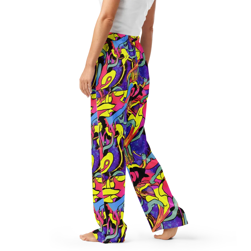 Pop Inferno on Women's Pajama Pants — Left