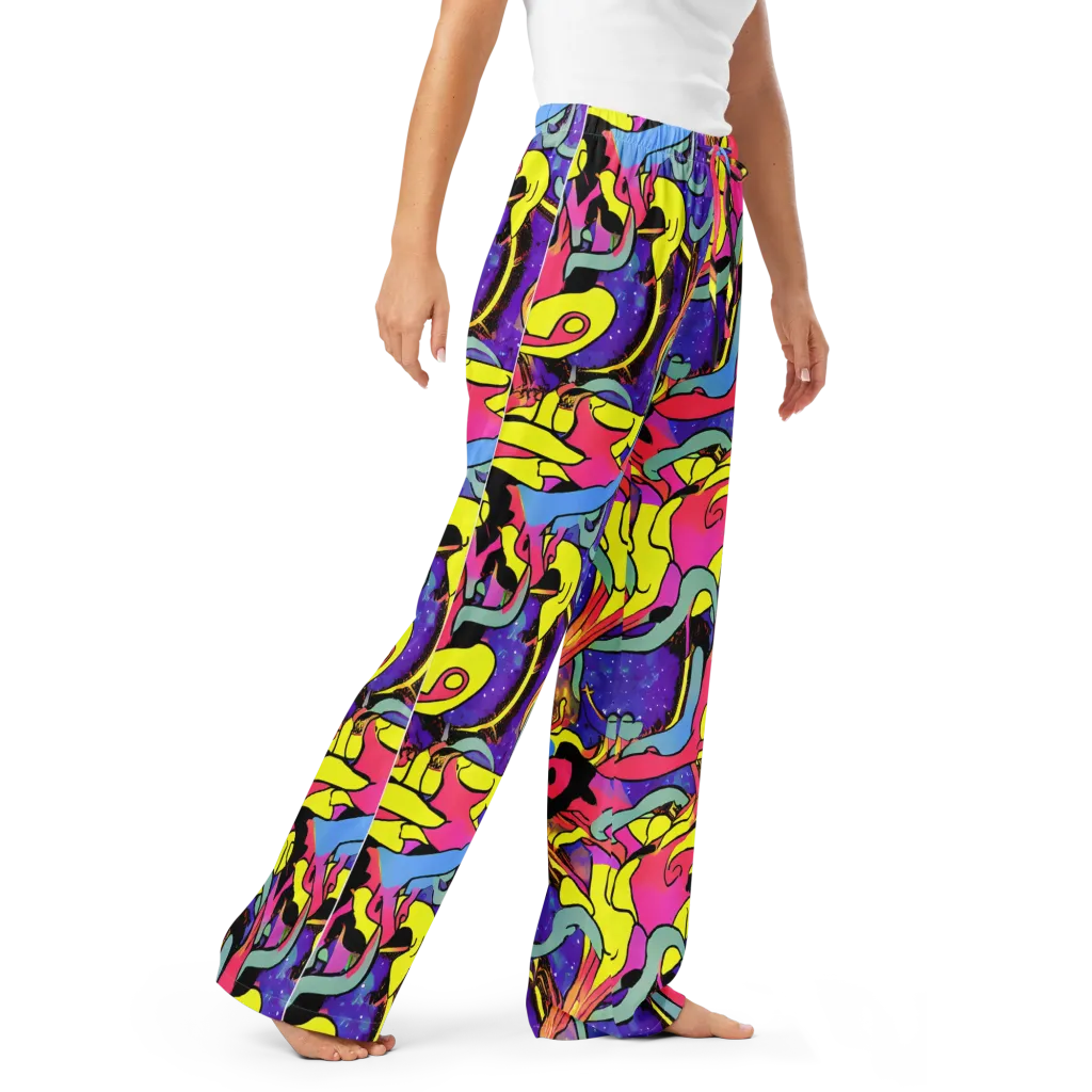Pop Inferno on Women's Pajama Pants — Right Front