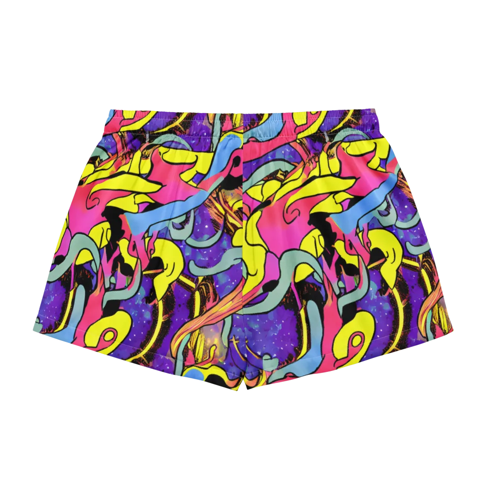 Pop Inferno on Women's Pajama Shorts — Back