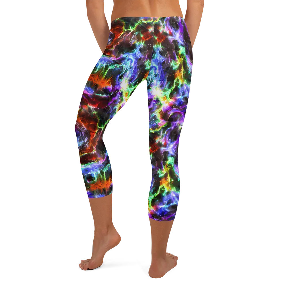 Aurora Inferno on Capri Leggings — Back