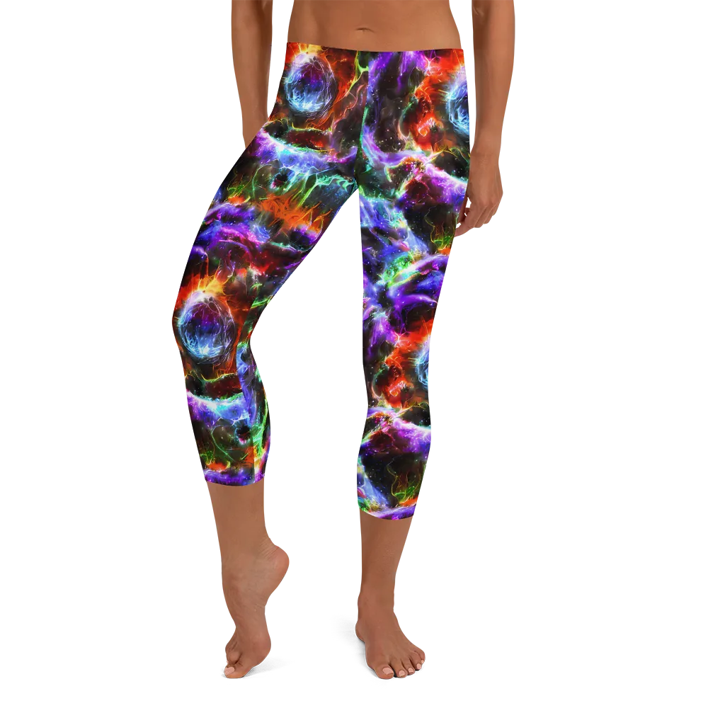 Aurora Inferno on Capri Leggings — Front