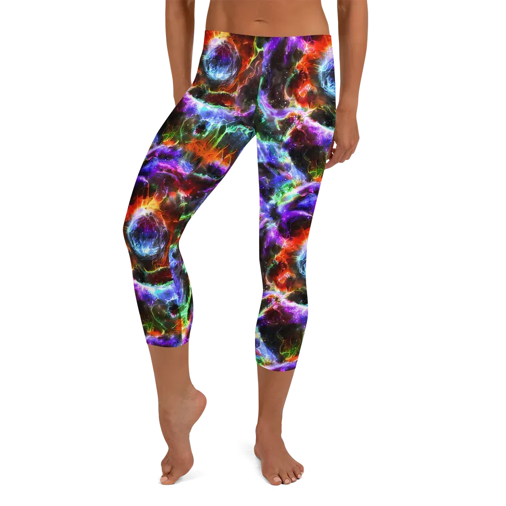 Aurora Inferno on Capri Leggings — Front