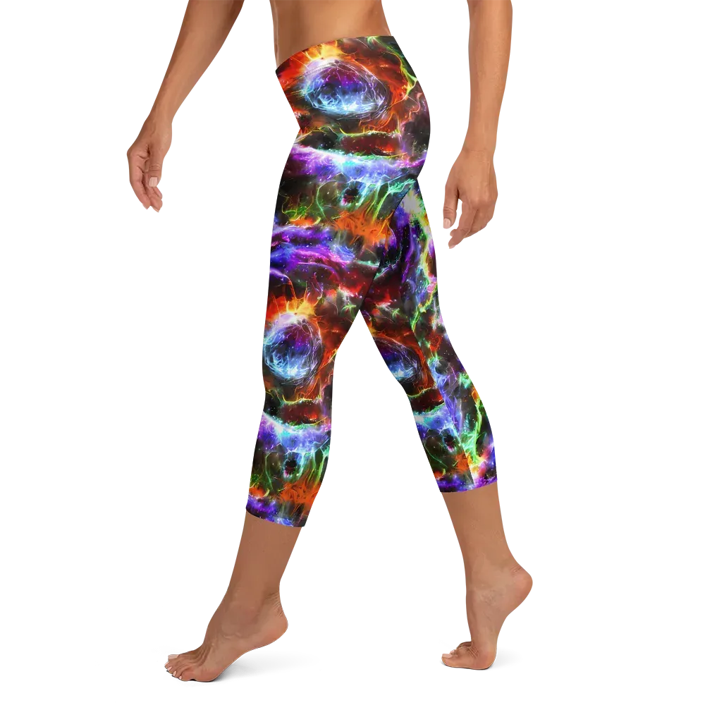 Aurora Inferno on Capri Leggings — Left
