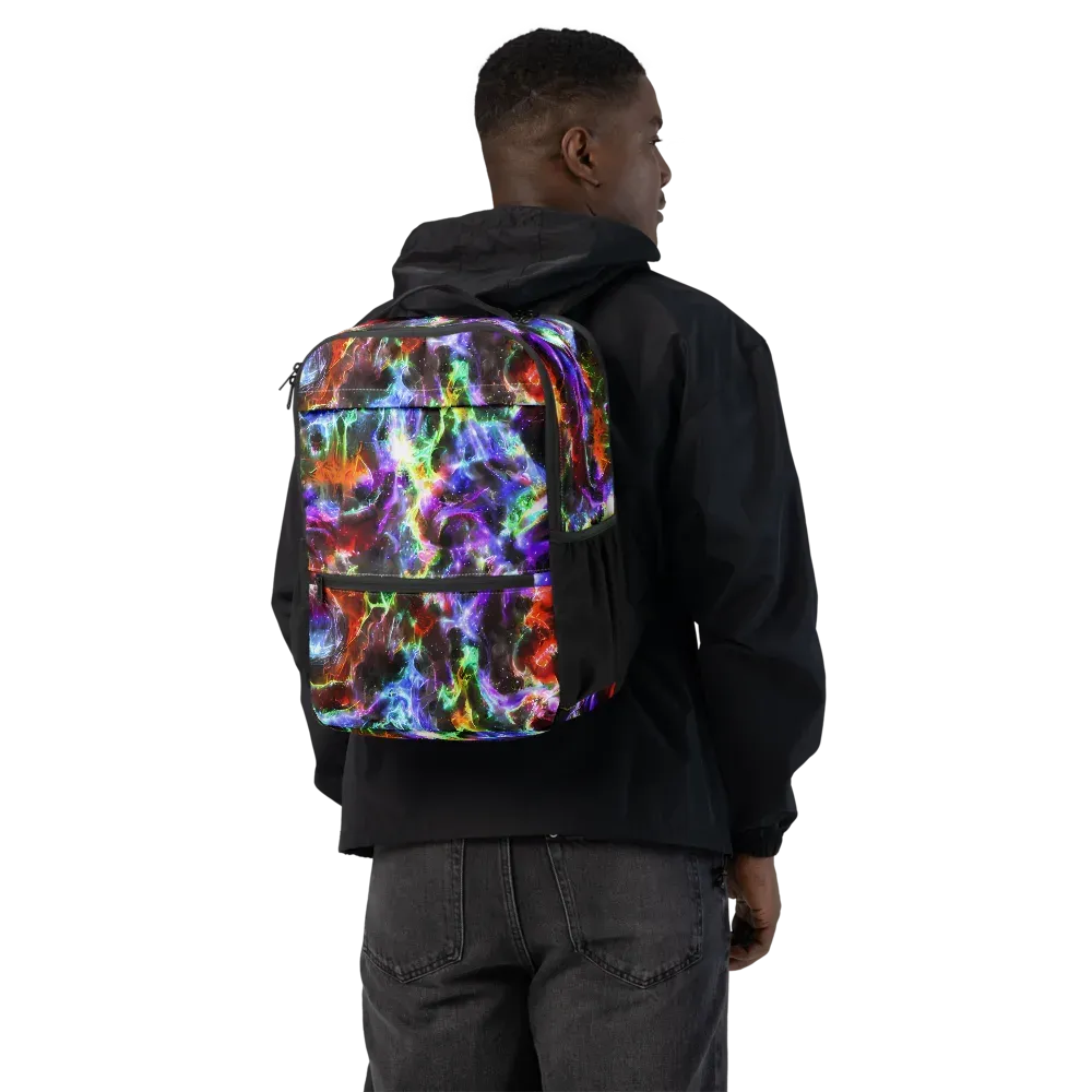 Aurora Inferno on Utility Backpack — Back