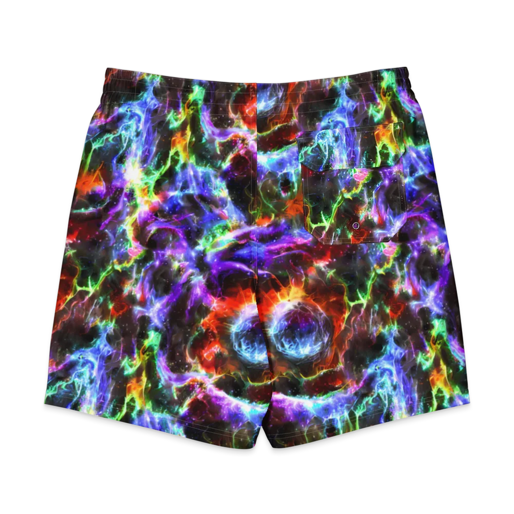 Aurora Inferno on Men's Board Shorts — Back