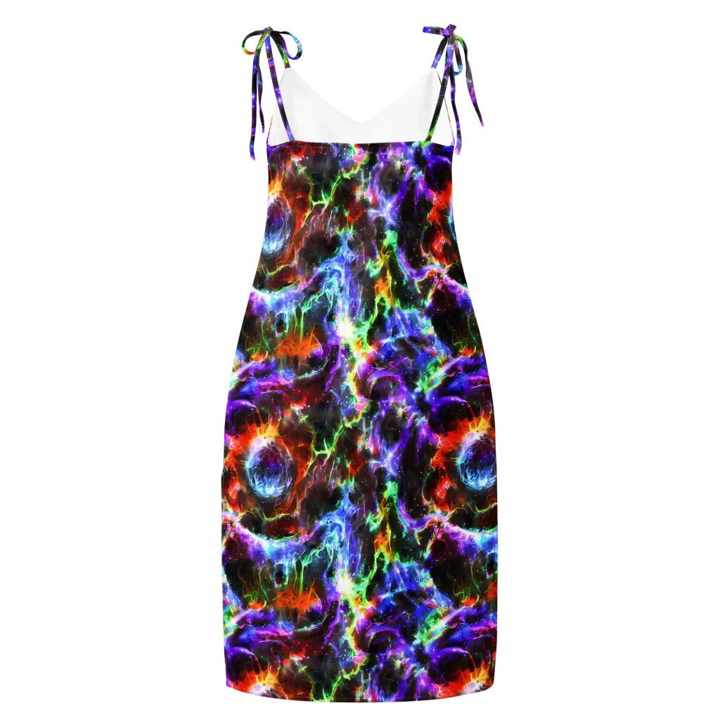 Aurora Inferno on Slip Dress — Back