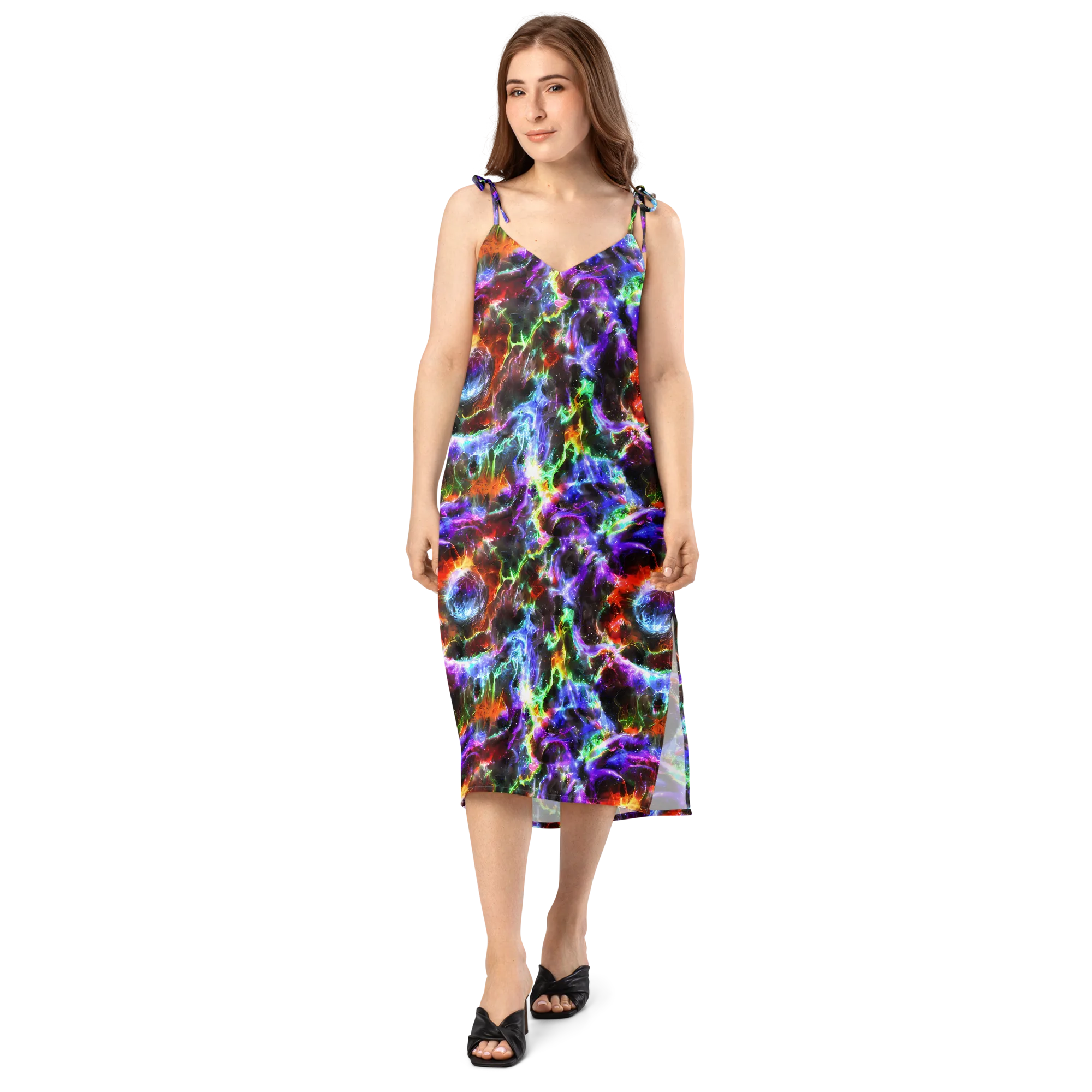 Aurora Inferno on Slip Dress — Front