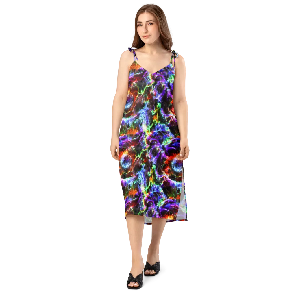 Aurora Inferno on Slip Dress — Front