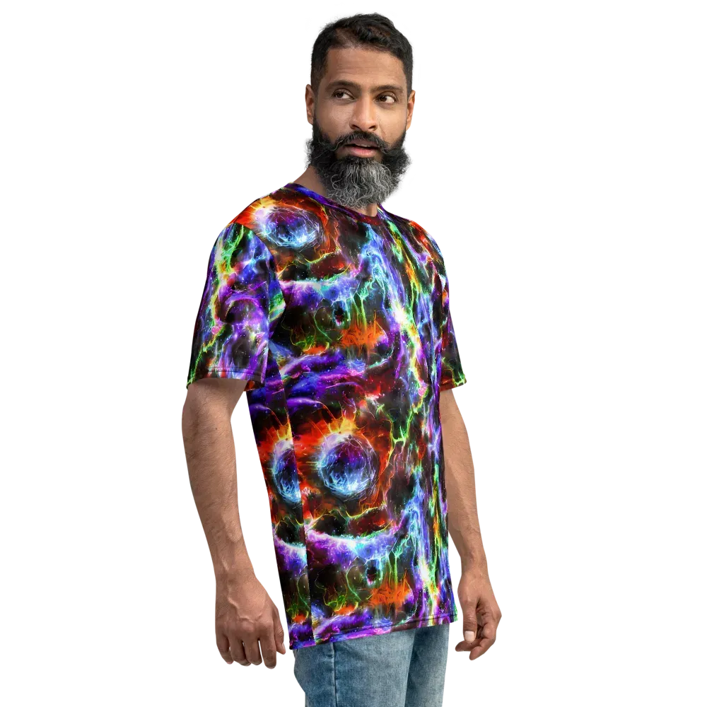 Aurora Inferno on Men's Crew Neck T-Shirt — Right