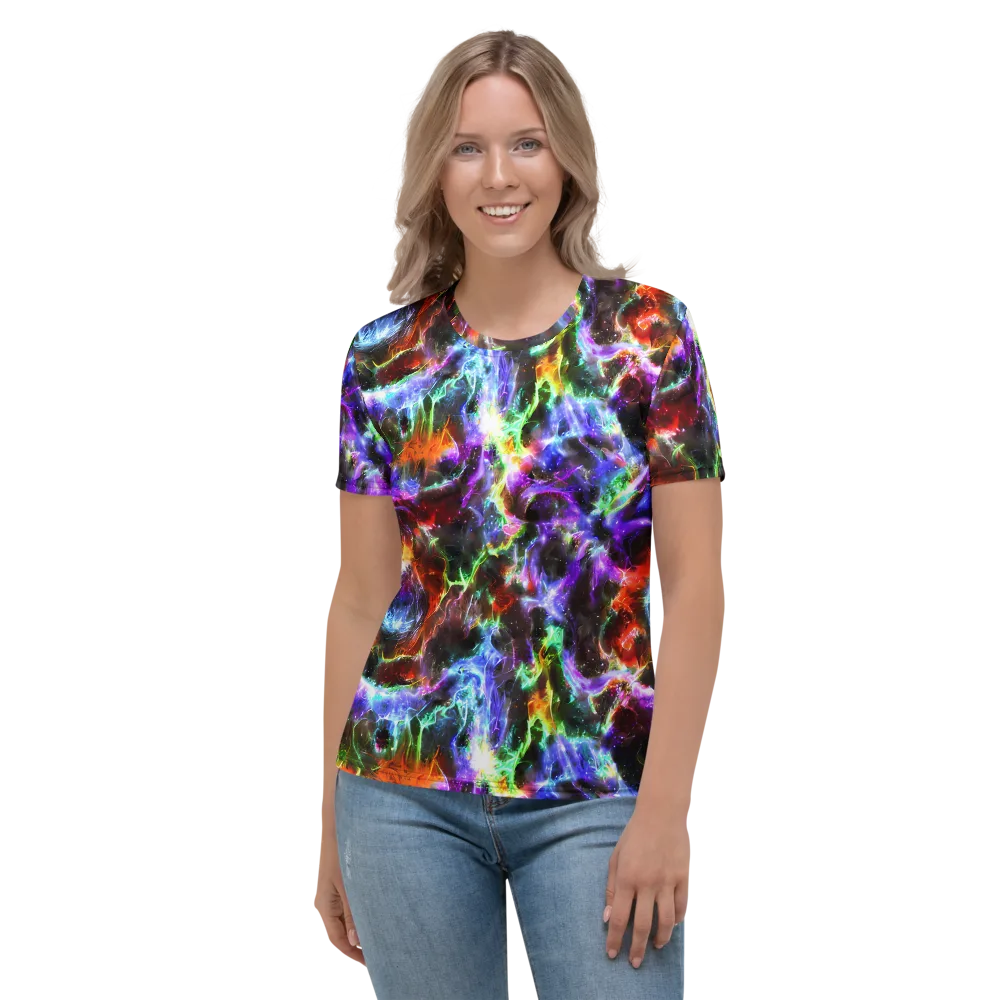 Aurora Inferno on Women's Crew Neck T-Shirt — Front
