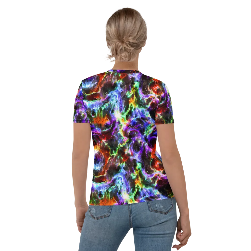 Aurora Inferno on Women's Crew Neck T-Shirt — Back