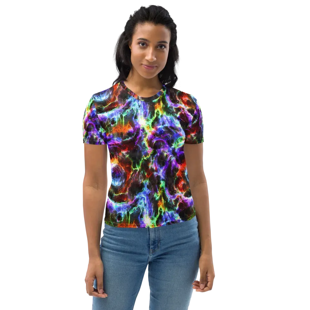 Aurora Inferno on Women's Crew Neck T-Shirt — Front