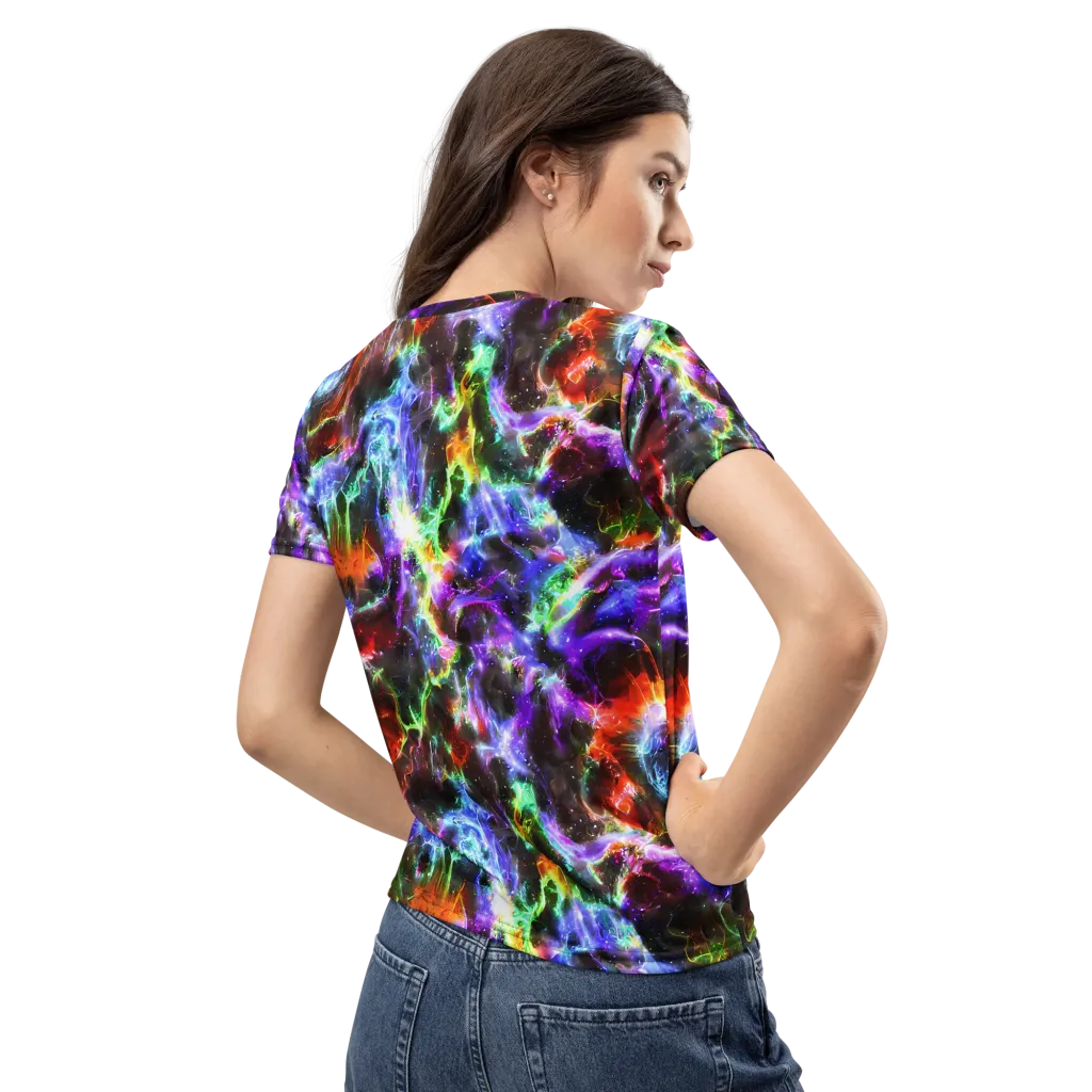 Aurora Inferno on Women's Crew Neck T-Shirt — Back