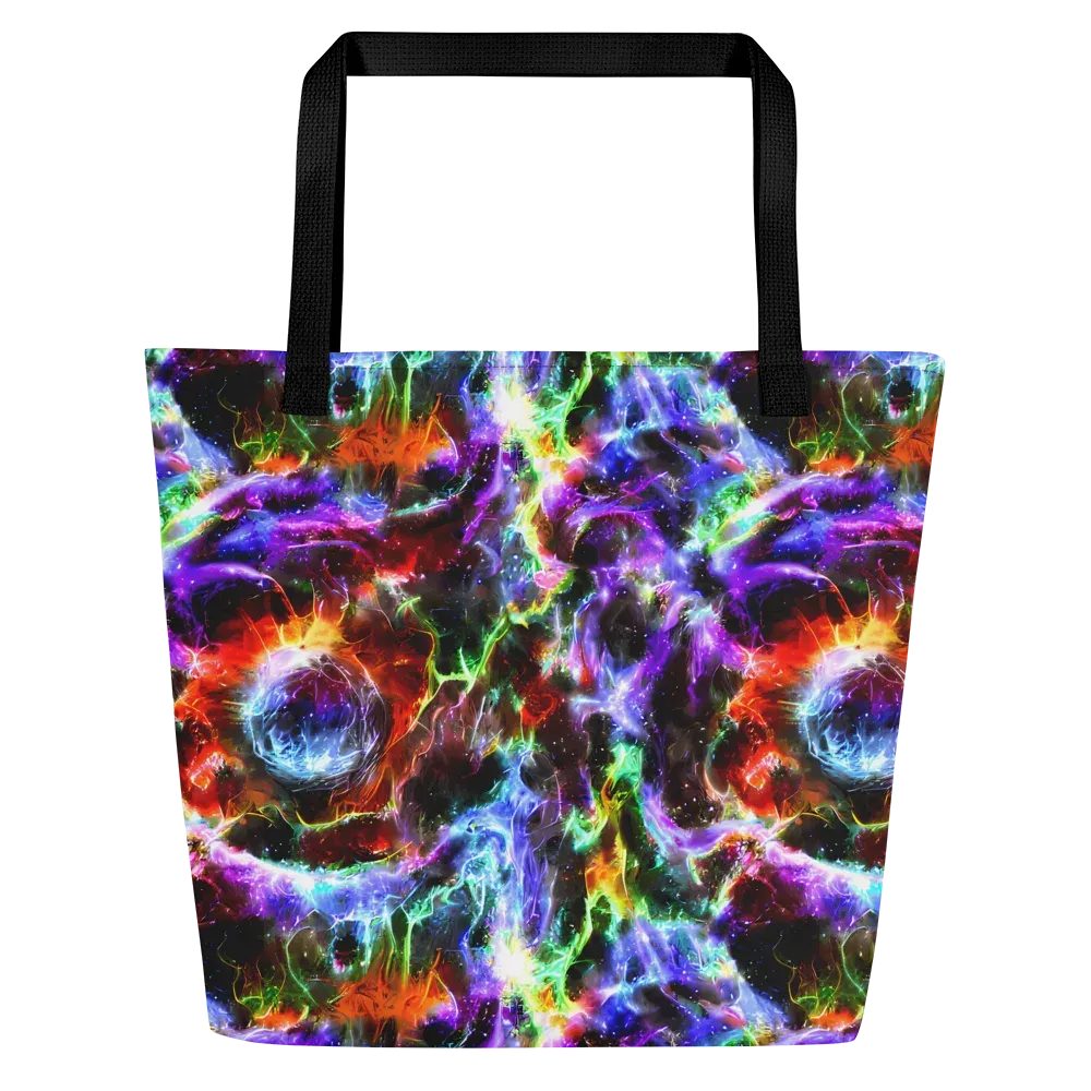 Aurora Inferno on Large Tote Bag W/ Pocket — Front