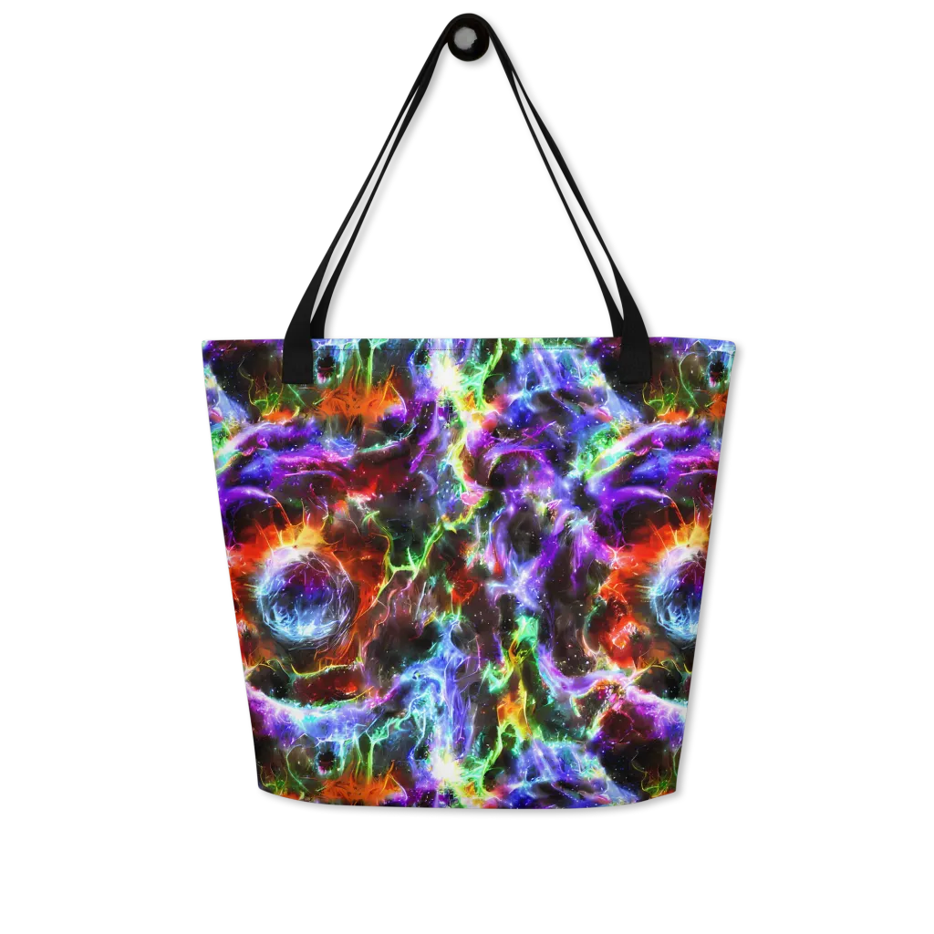 Aurora Inferno on Large Tote Bag W/ Pocket — Front