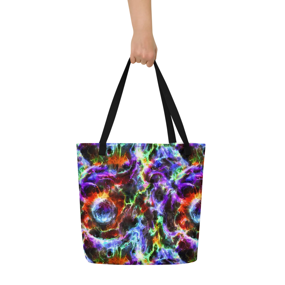 Aurora Inferno on Large Tote Bag W/ Pocket — Front