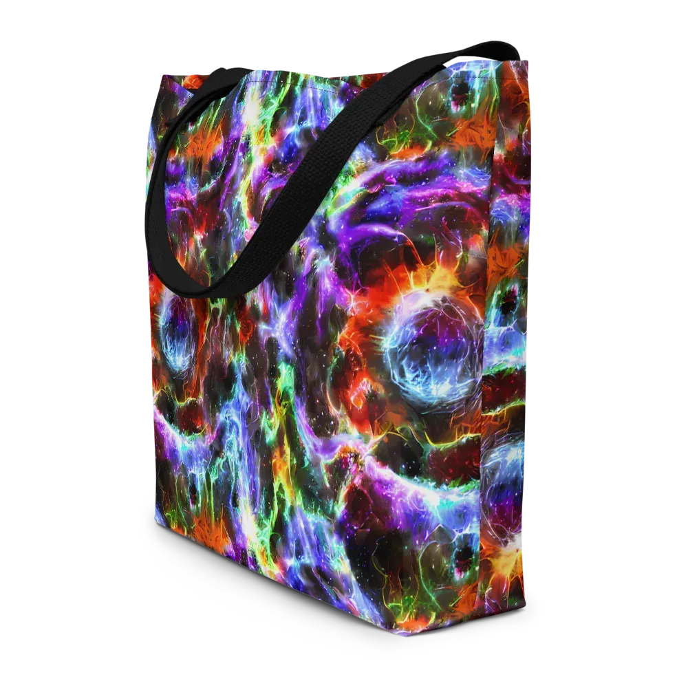 Aurora Inferno on Large Tote Bag W/ Pocket — Front