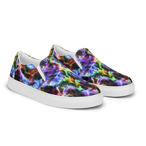 Aurora Inferno on a Women's Slip-On Canvas Shoes