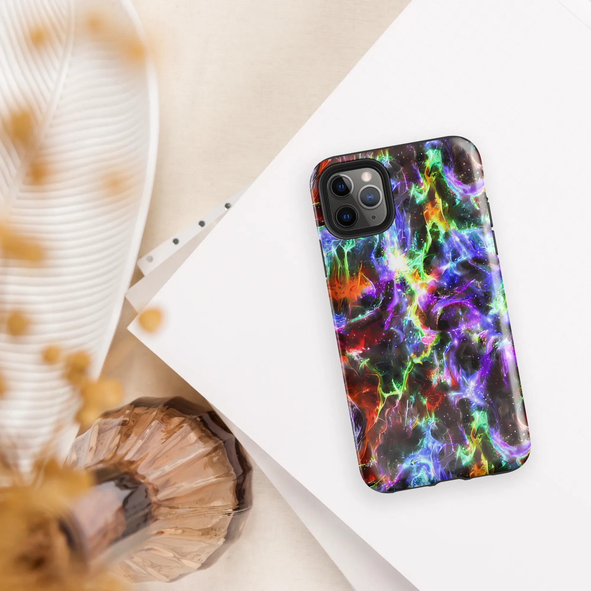 Aurora Inferno on Tough Case for iPhone® — Front