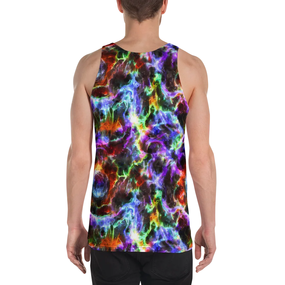 Aurora Inferno on Men's Tank Top — Back