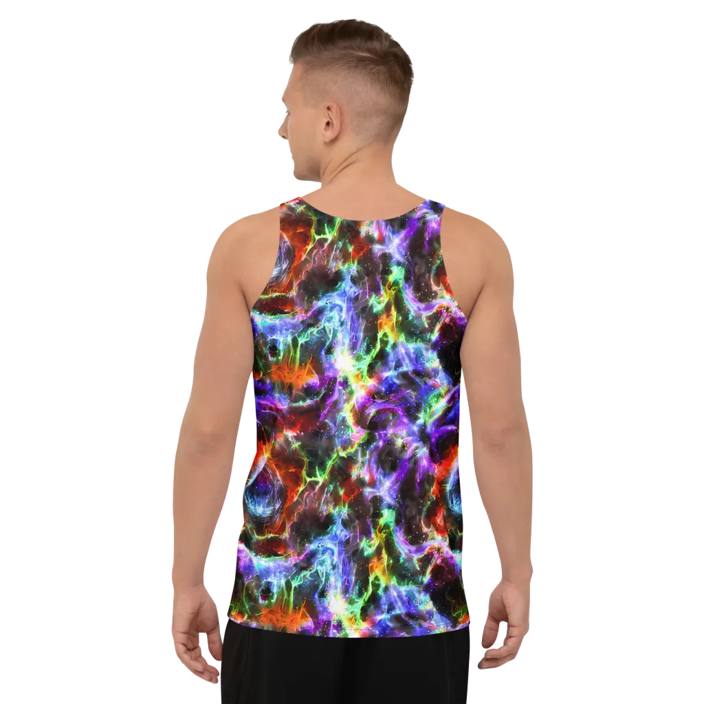 Aurora Inferno on Men's Tank Top — Back