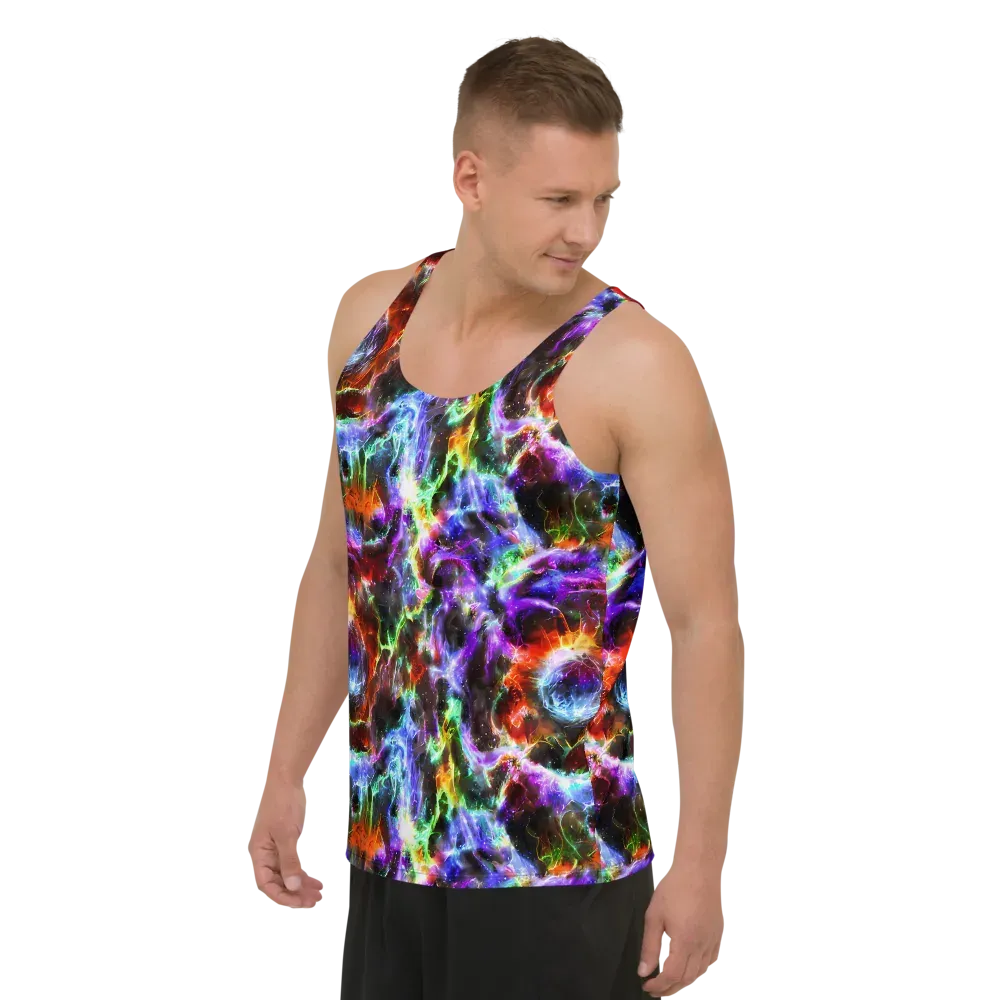 Aurora Inferno on Men's Tank Top — Left Front