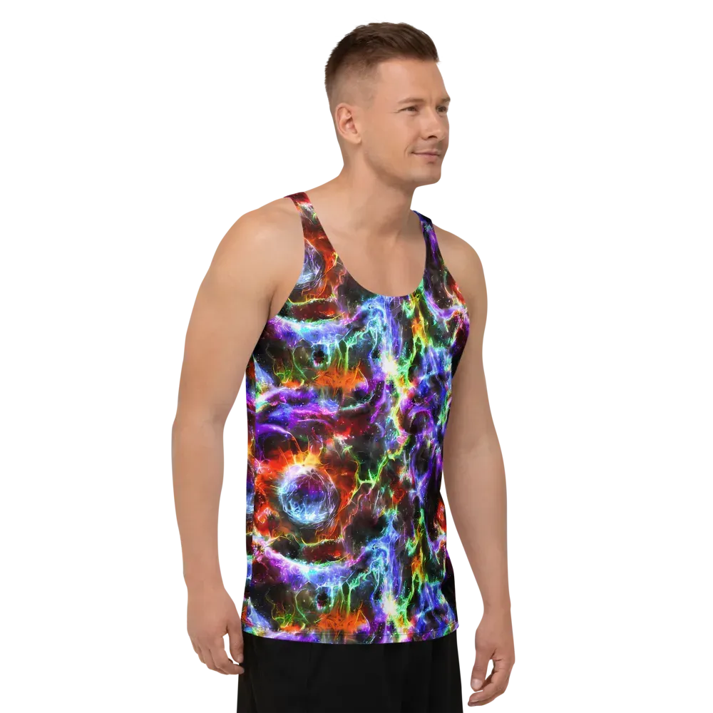 Aurora Inferno on Men's Tank Top — Right Front