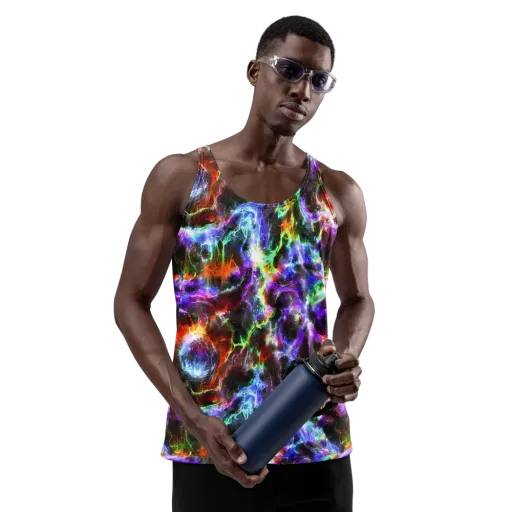Aurora Inferno on a Men's Tank Top