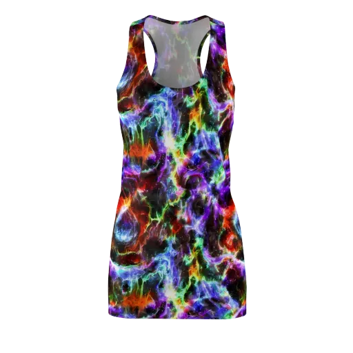 Aurora Inferno on a Racerback Dress