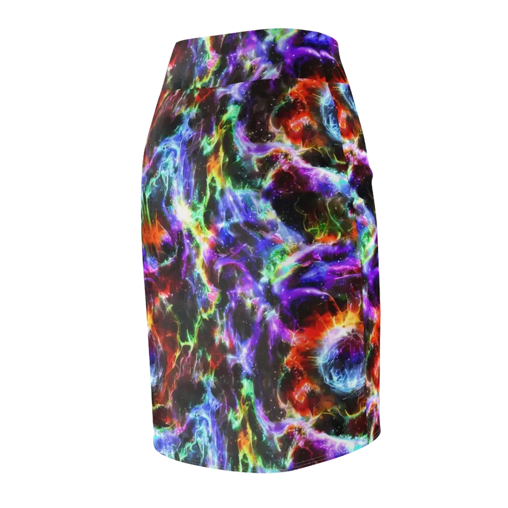 Aurora Inferno on Pencil Skirt — Back Side