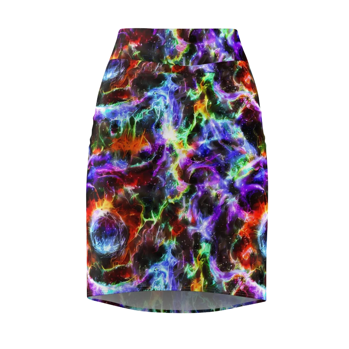 Aurora Inferno on Pencil Skirt — Front