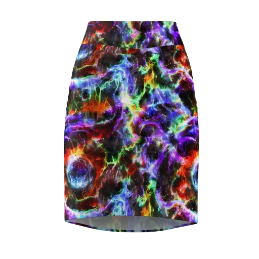 Aurora Inferno on a Pencil Skirt