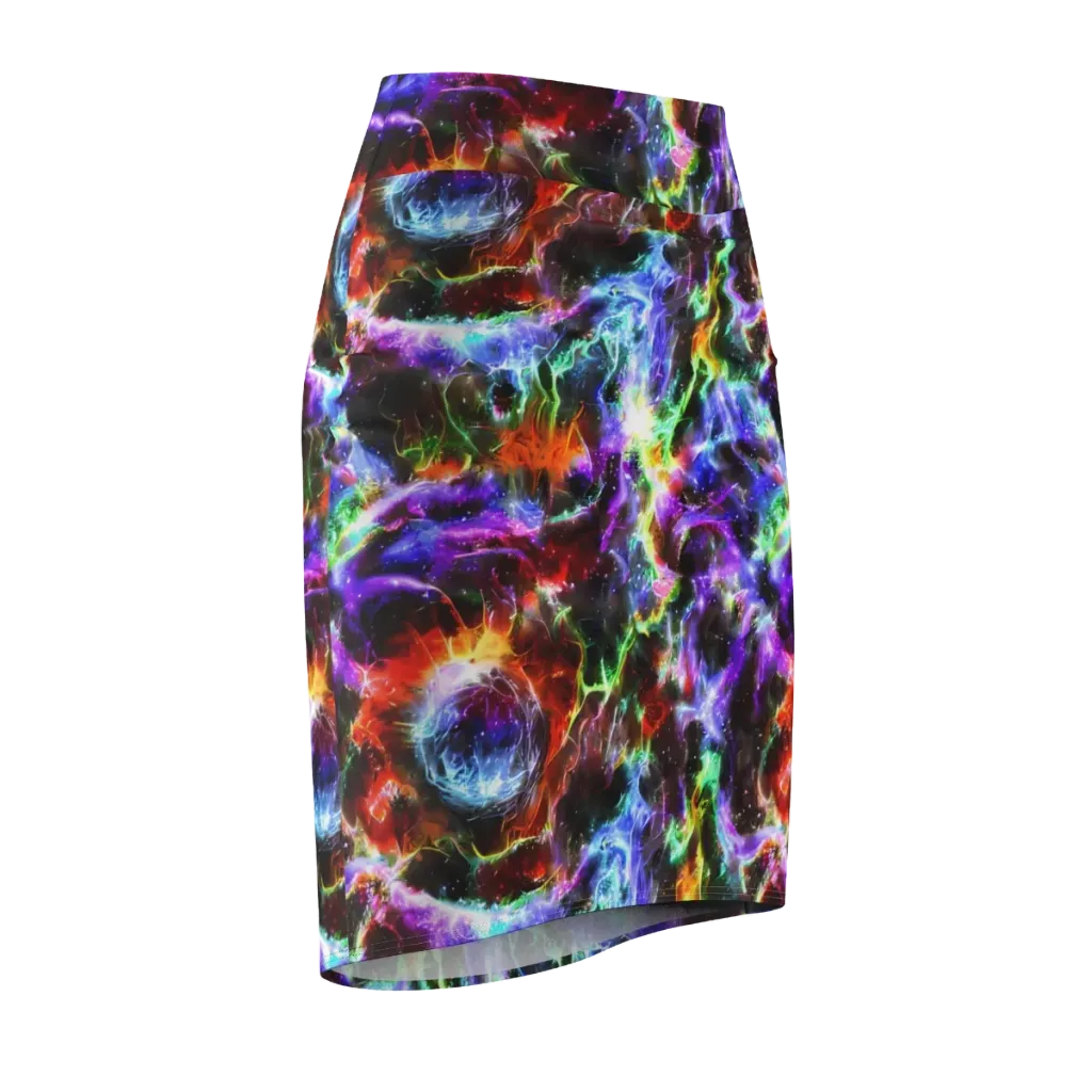 Aurora Inferno on Pencil Skirt — Front Side