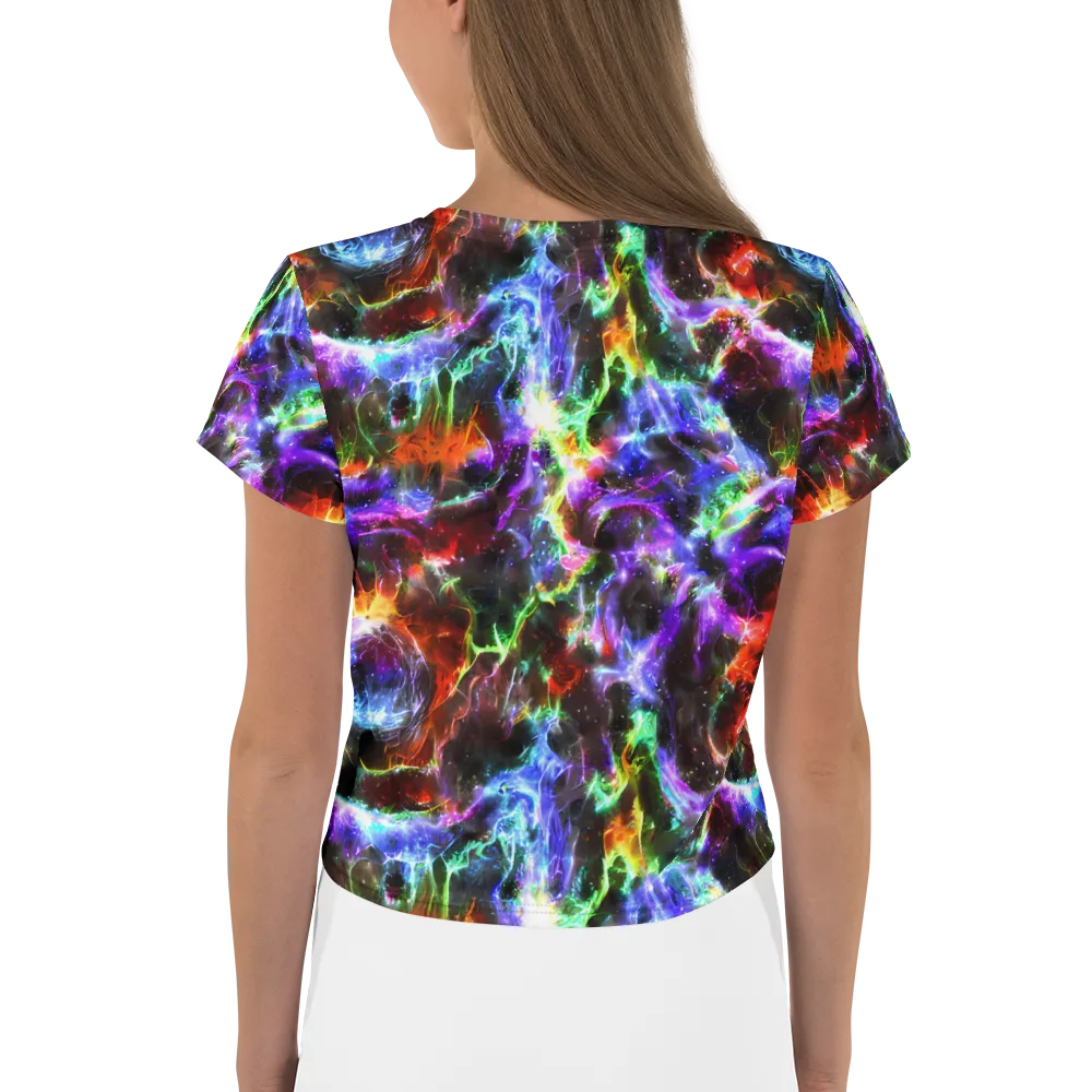 Aurora Inferno on Crop Tee — Back