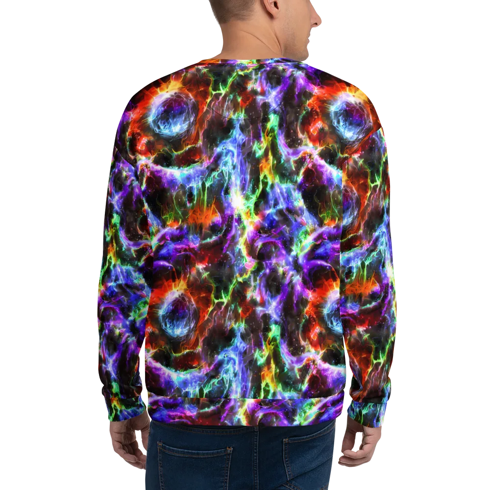 Aurora Inferno on Sweatshirt — Back