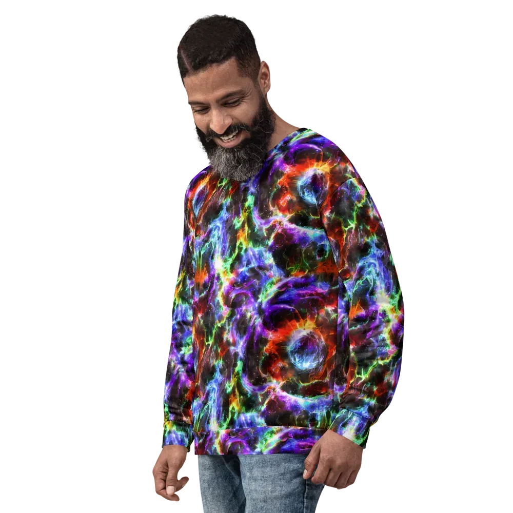 Aurora Inferno on Sweatshirt — Left Front
