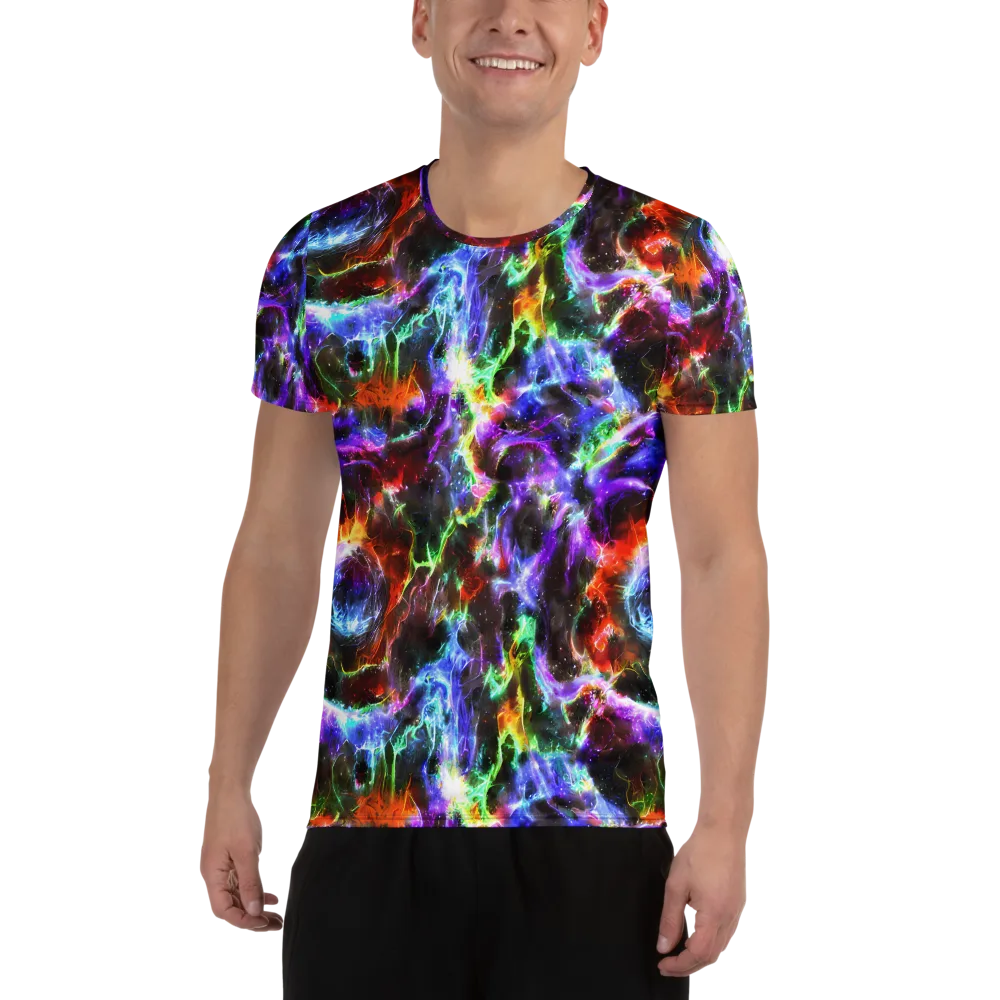 Aurora Inferno on Men's Athletic T-Shirt — Front