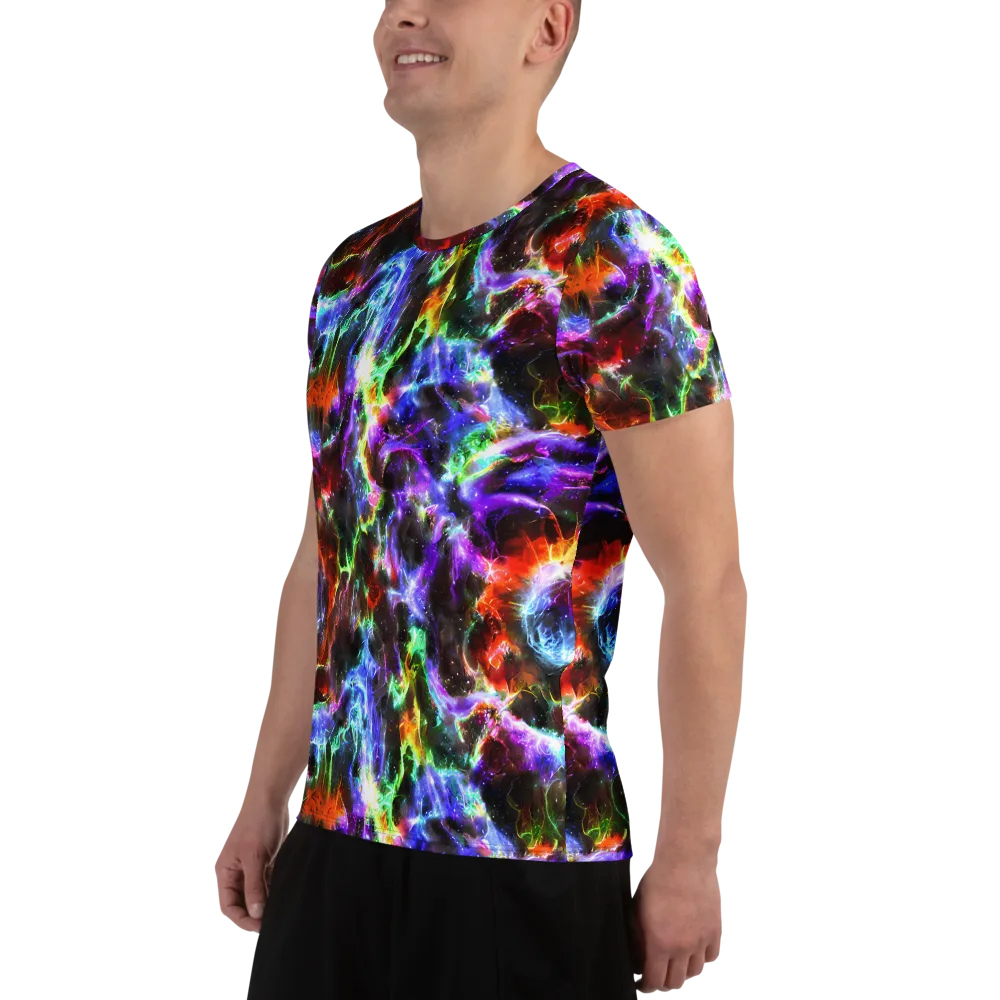 Aurora Inferno on Men's Athletic T-Shirt — Left