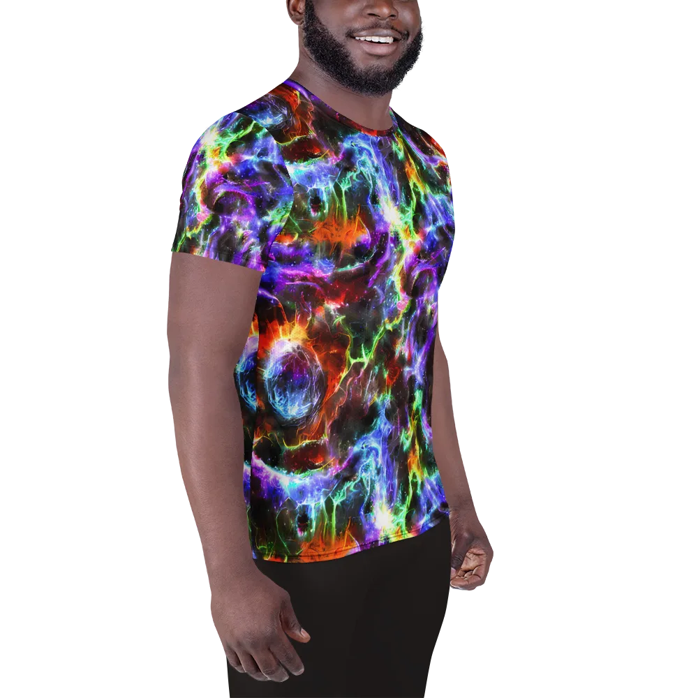Aurora Inferno on Men's Athletic T-Shirt — Right