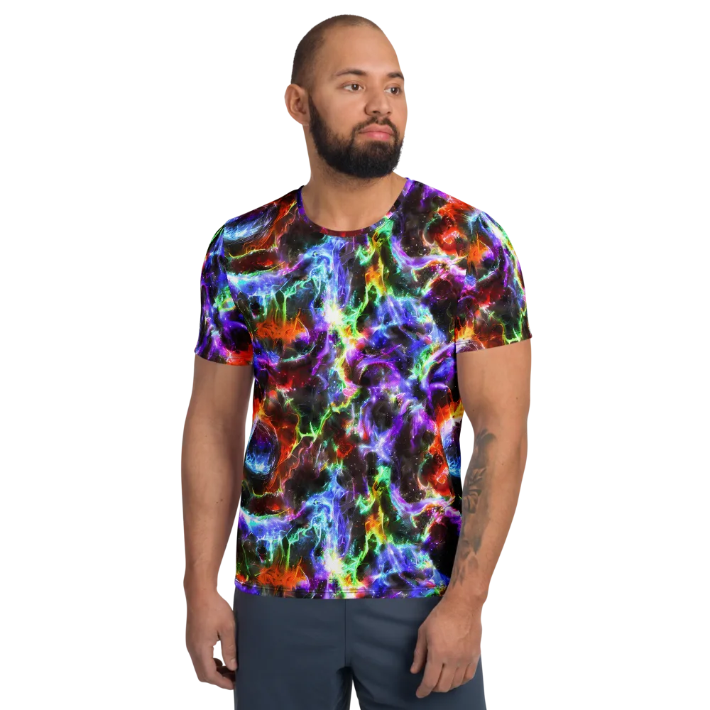 Aurora Inferno on Men's Athletic T-Shirt — Front