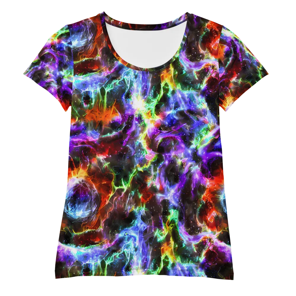 Aurora Inferno on Women's Athletic T-Shirt — Front