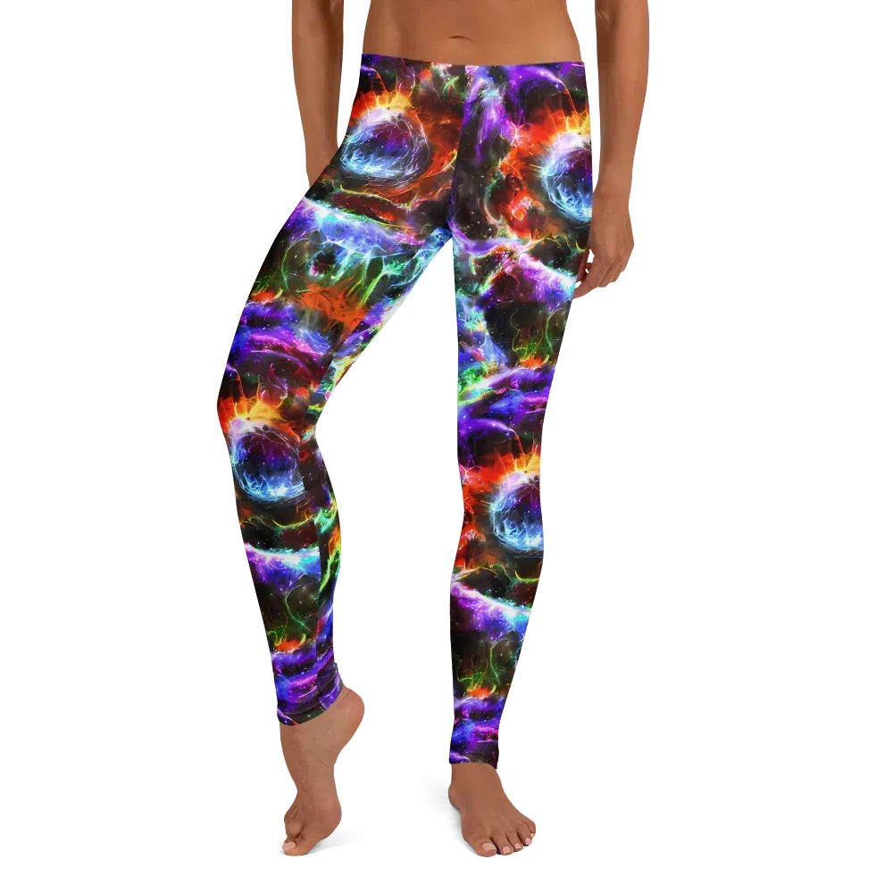 Aurora Inferno on Leggings — Front