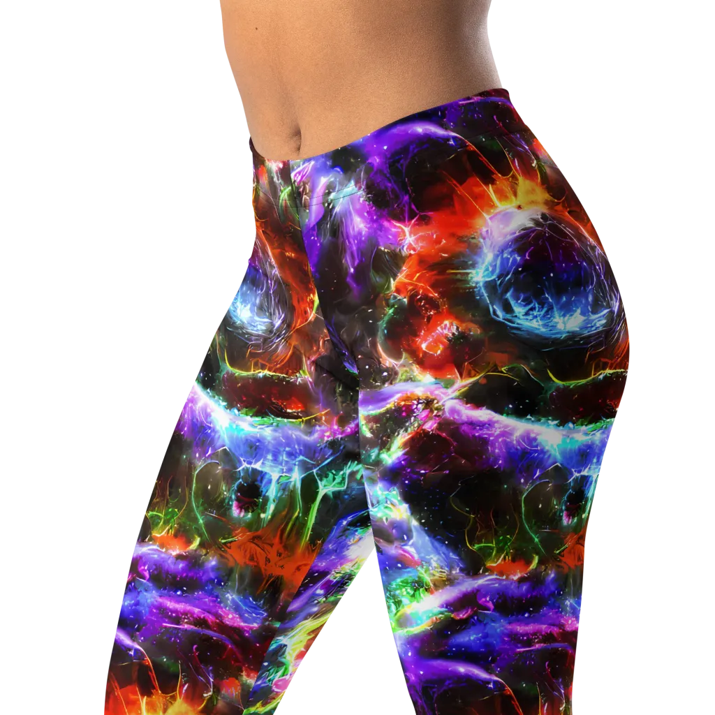 Aurora Inferno on Leggings — Left Front