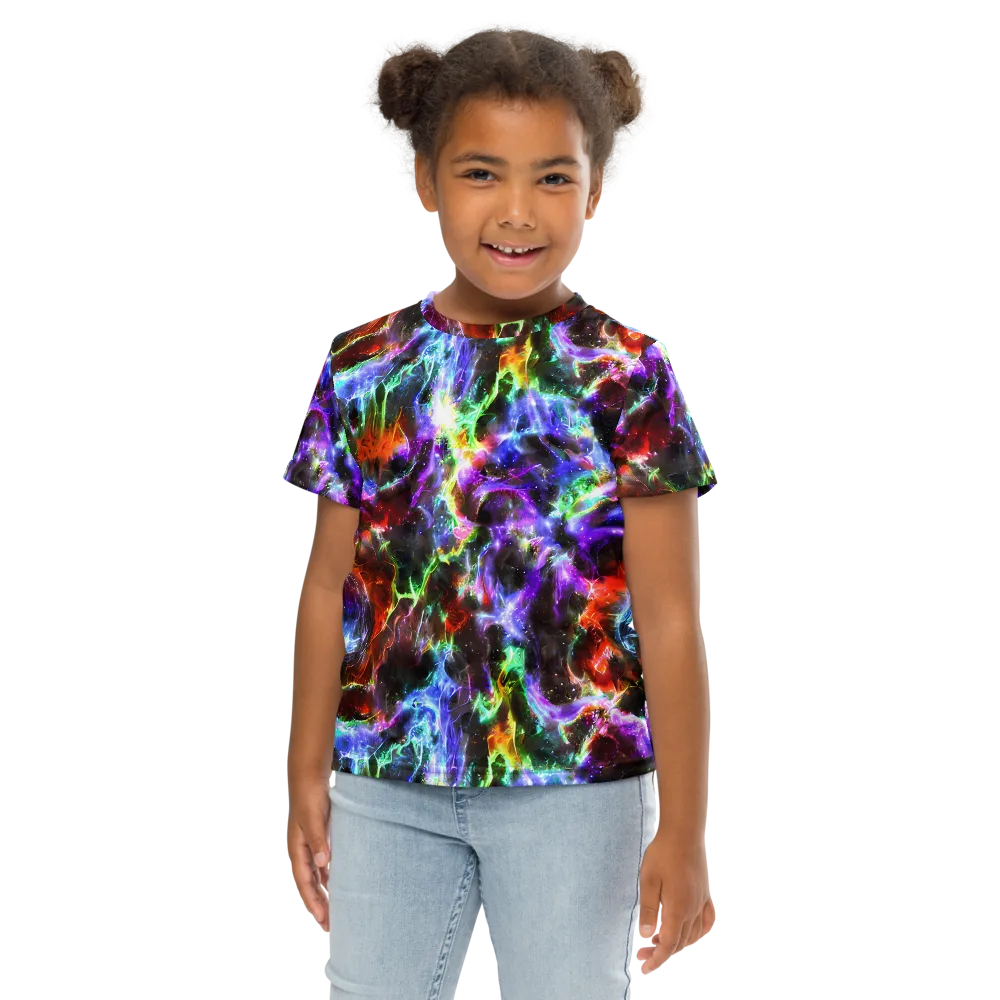 Aurora Inferno on Kids Crew Neck T-Shirt — Front