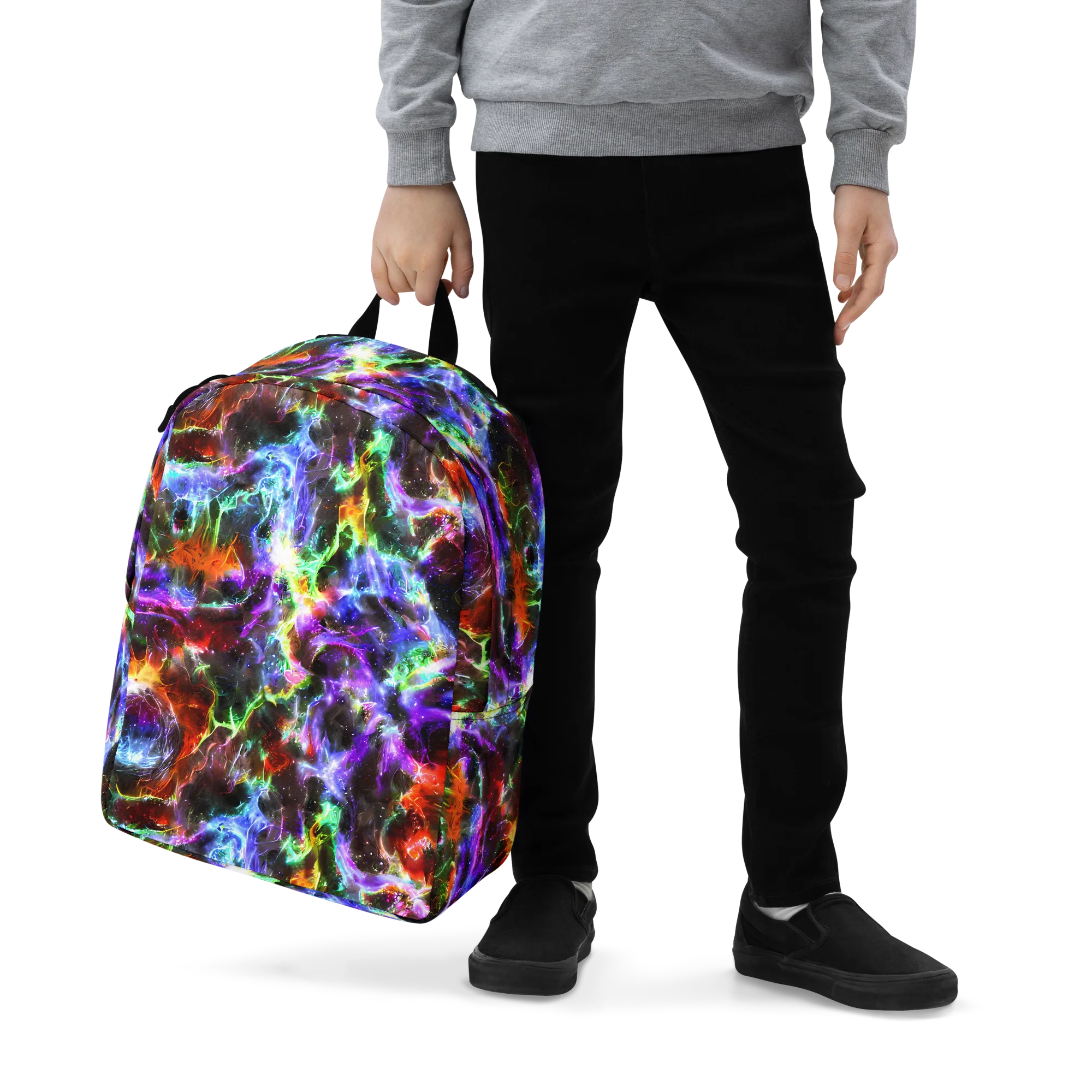 Aurora Inferno on Minimalist Backpack — Zoomed-in
