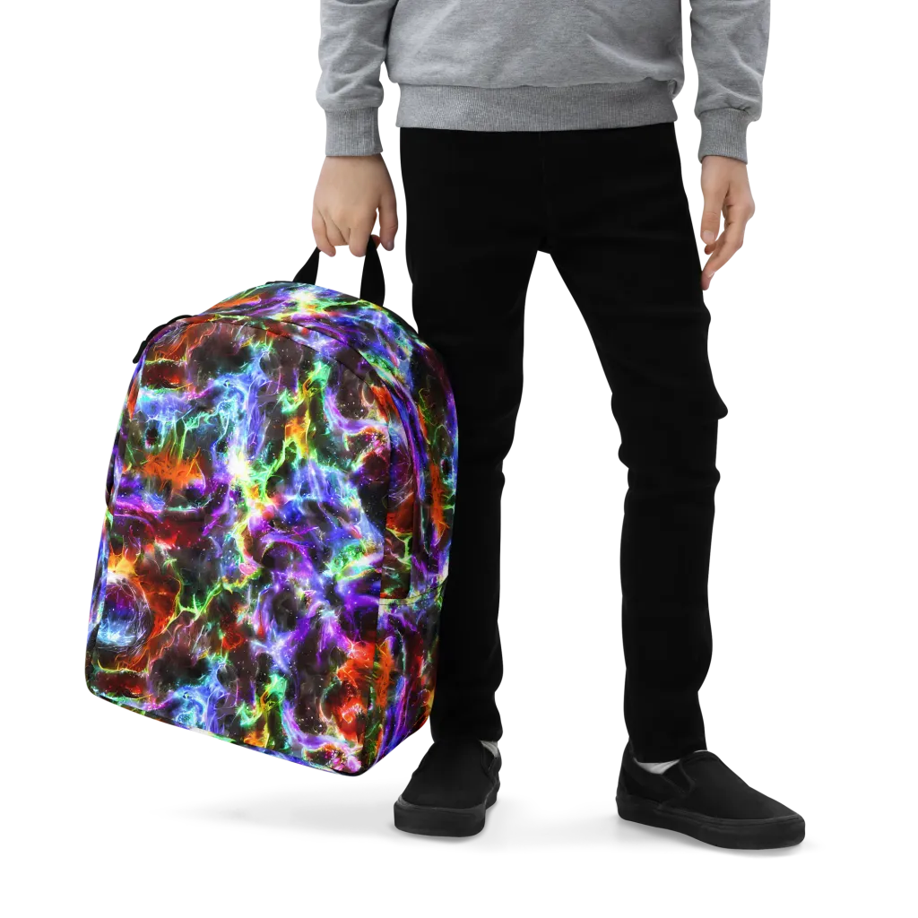 Aurora Inferno on Minimalist Backpack — Zoomed-in